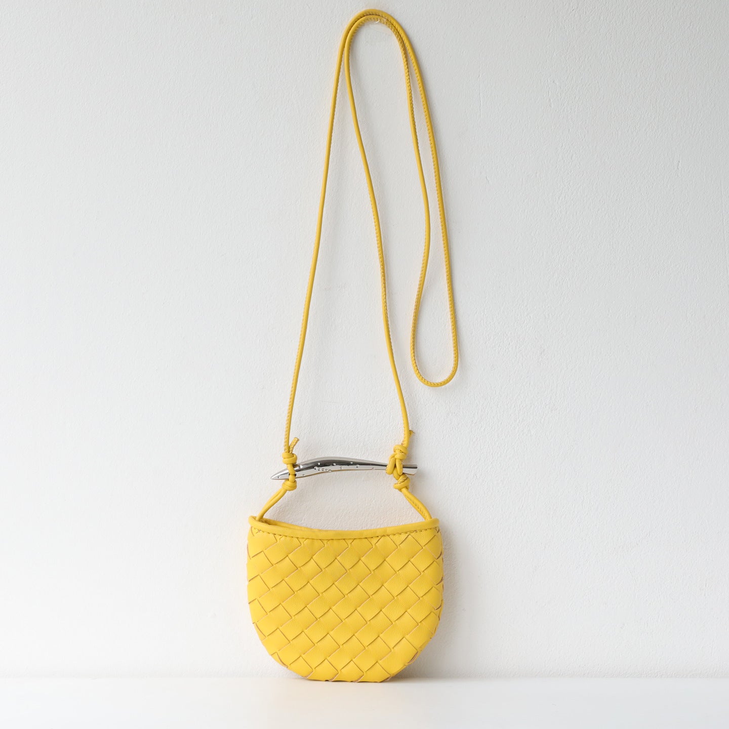 Handwoven Sardine Mini Lipstick Bag for Women Shoulder Handbag, Niche Fashion Purse with Unique Sculptural Design