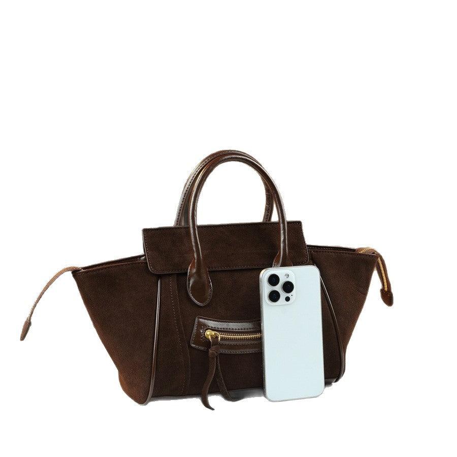 Smiley Face Wing Tote Bag for Women Large Capacity Shoulder Crossbody Handbag, Playful Fun Purse with Unique Wing Silhouette
