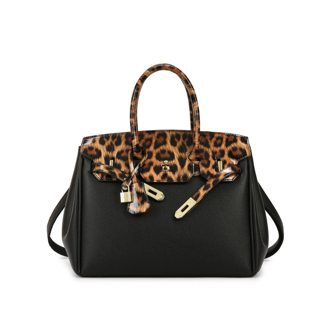 New Arrival Croc-Embossed Birkin-Inspired Tote Bag for Women, Spliced Leather Design with Versatile Top-Handle Shoulder Carry, Ideal Commuter Handbag for Work & Everyday