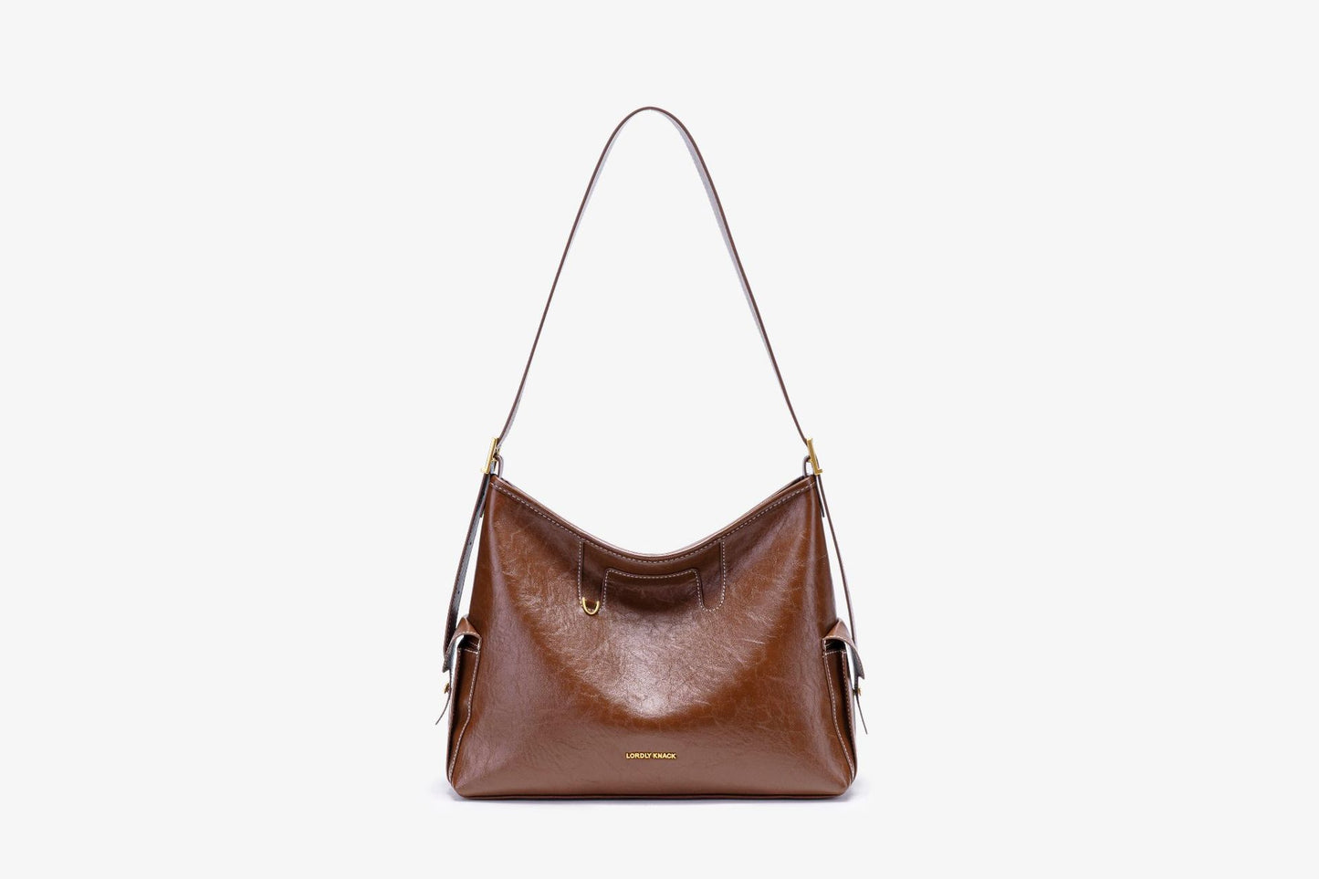 Genuine Vegetable-Tanned Leather Underarm Bag for Women, New Premium Commute Shoulder Crossbody Top Handle Purse, Versatile Everyday Handbag for Ladies