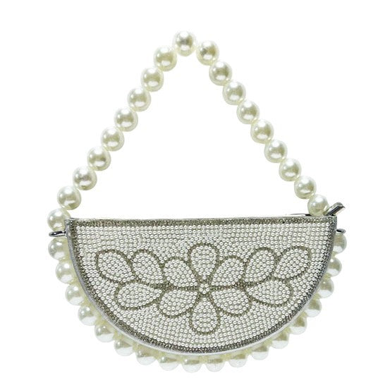 Elegant Rhinestone Beaded Evening Bag for Women, A French Style Top-Handle Crossbody Handbag with Exquisite Sparkly Detailing, Perfect for Formal Dresses Weddings & Banquets