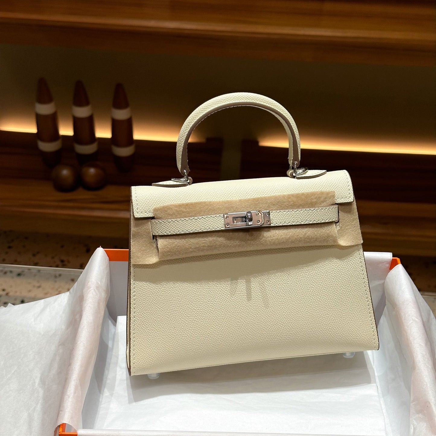 Genuine Leather Palm Pattern 2nd Gen Kelly-Style Handbag for Women, Gold & Silver Hardware Top Handle Shoulder Crossbody Purse, Fashionable Bag for Ladies