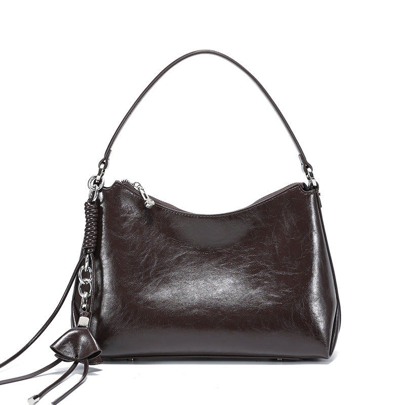 Genuine Leather Suede Tote Bag for Women Vintage Stylish Large Capacity Shoulder Handbag with Soft Premium Texture