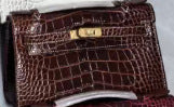 New Spring/Summer Kelly-Inspired Croc-Effect Genuine Leather Mini Bag for Women, A Versatile Chain Shoulder Top-Handle Handbag Perfect for Everyday Style