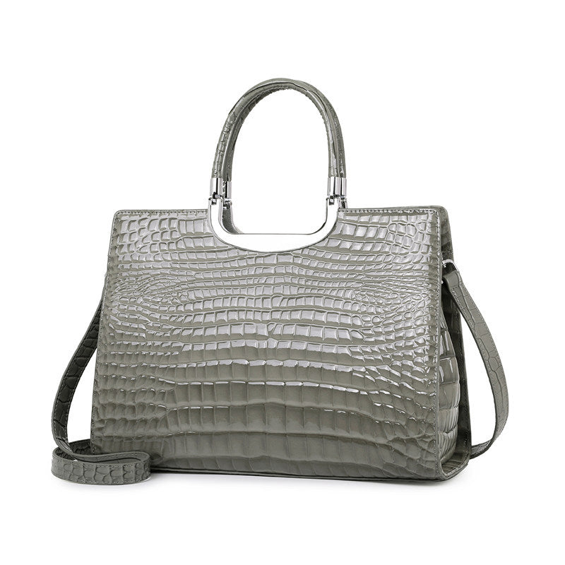 Genuine Leather Large Capacity Handbag for Women, New Fashionable Versatile Top Handle Shoulder Crossbody Purse, Trendy Everyday Bag for Ladies