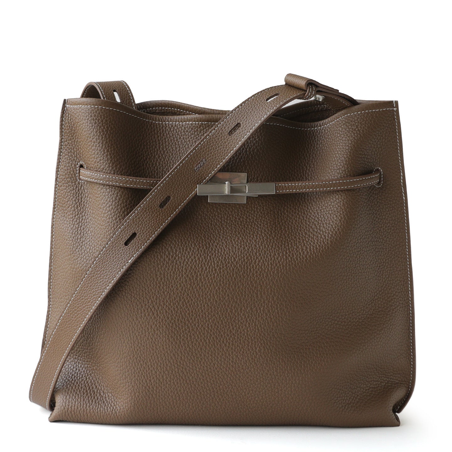 Top Layer Cowhide Tote Bag for Women Large Capacity Commuter Shoulder Handbag, Wide Crossbody Strap with Versatile Everyday Design