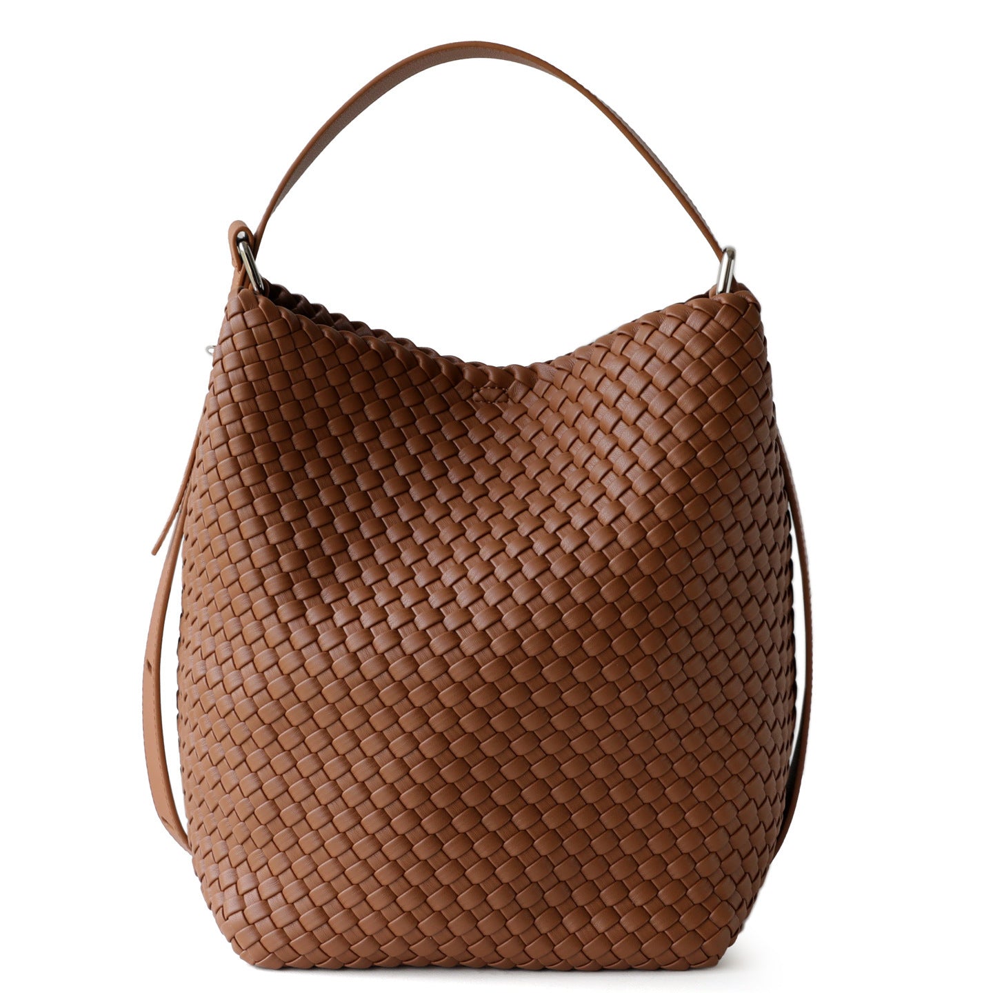 Handwoven Relaxed Tote Bag for Women Niche Minimalist Commuter Shoulder Handbag, Large Capacity Purse with Artisan Texture