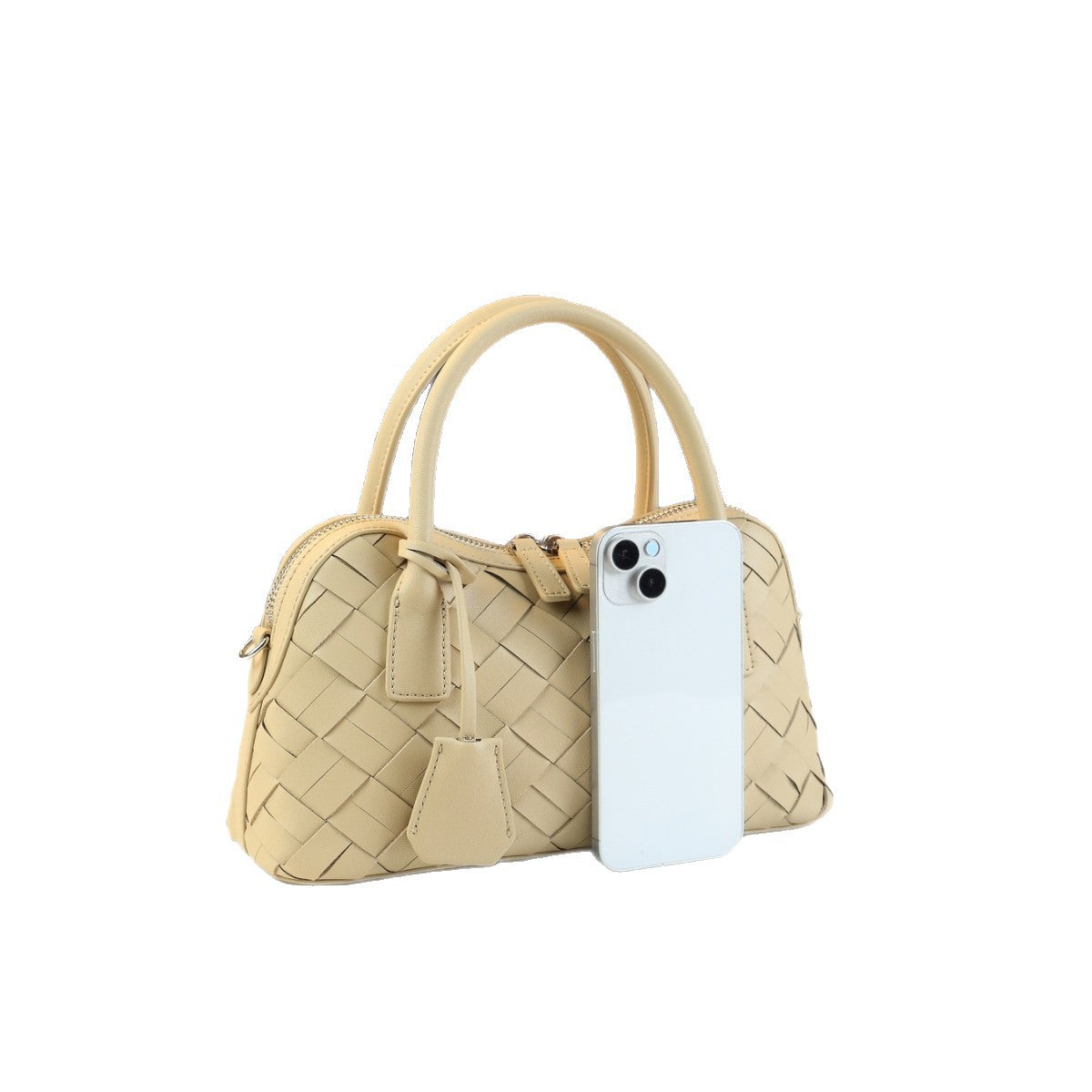 Handwoven Jam Basket Bag for Women Niche Shoulder Crossbody Handbag, Premium Artisan Purse with Unique Woven Texture