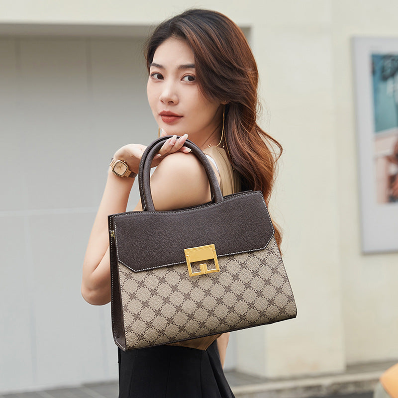 Women's Top-Handle Cross-Body Shoulder Bag, High-End Fashionable Handbag with Premium Quality, Trendy Versatile Purse for Work, Commute & Daily Use, This Year's Must-Have Accessory