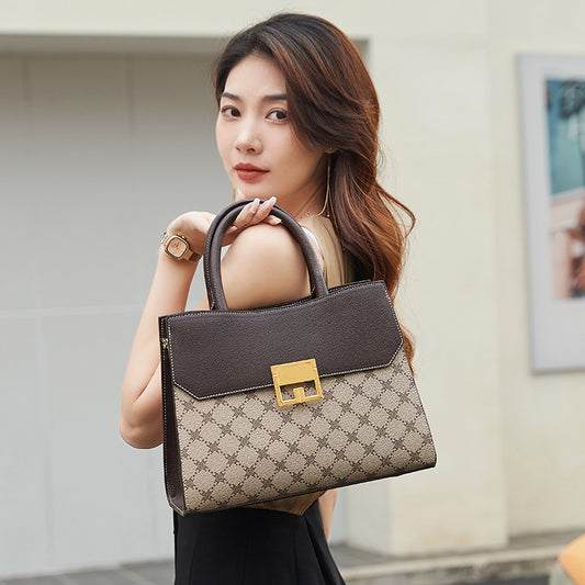 Women's Top-Handle Cross-Body Shoulder Bag, High-End Fashionable Handbag with Premium Quality, Trendy Versatile Purse for Work, Commute & Daily Use, This Year's Must-Have Accessory
