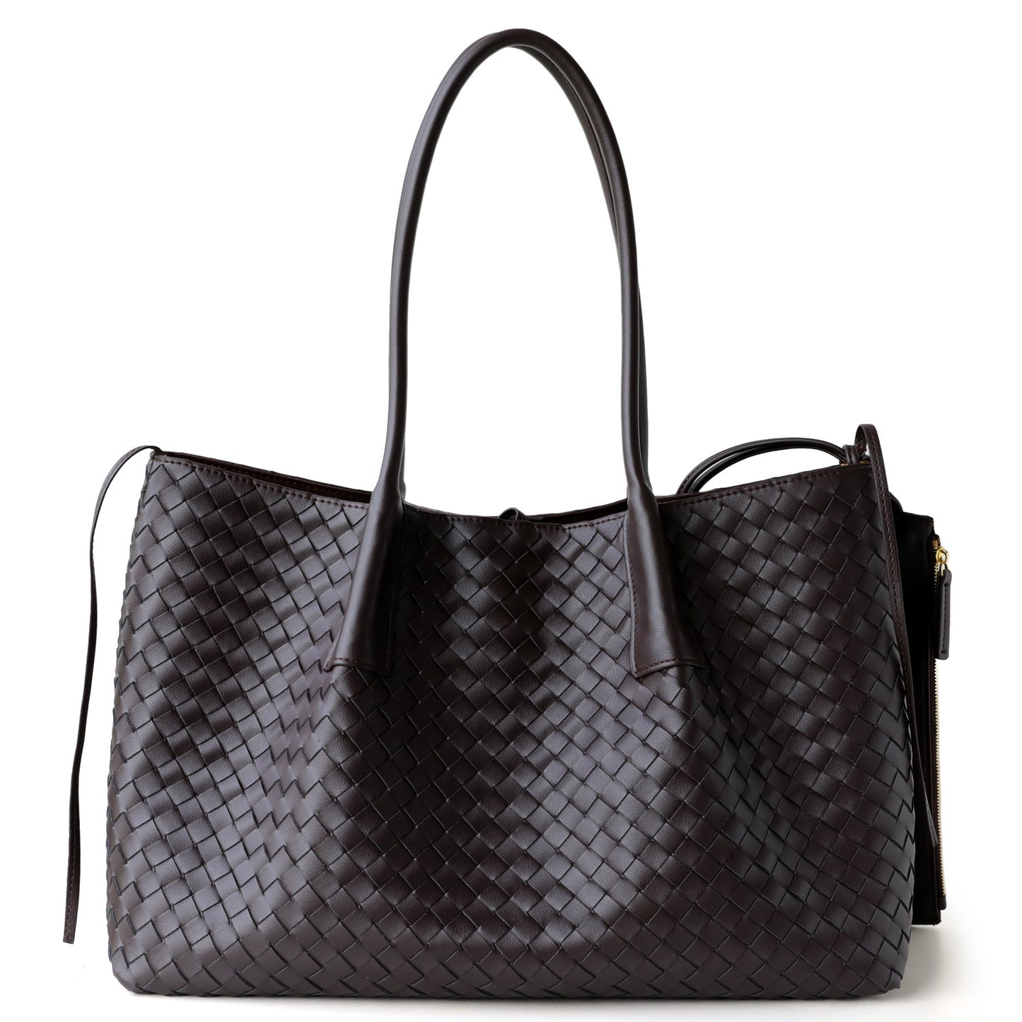 French Style Handwoven Cowhide Tote Bag for Women Premium Genuine Leather Shoulder Crossbody Handbag, Versatile Casual Purse with Artisan Craftsmanship