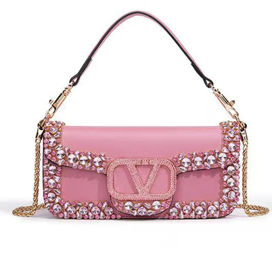 Chain Mini Square Bag for Women Spring Summer Evening Shoulder Crossbody Handbag, Viral Bestseller Purse with High-Fashion Design
