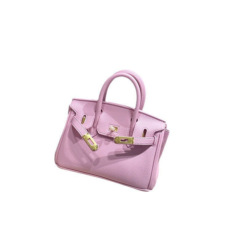 New Arrival Pebbled Genuine Leather Birkin-Inspired Tote Bag for Women, Gold-Tone Hardware with Spacious Large Capacity, Versatile Top-Handle Shoulder Handbag for Everyday Chic