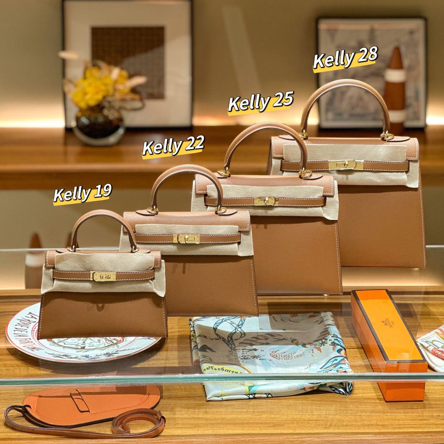 Genuine Leather Palm Pattern 2nd Gen Kelly-Style Handbag for Women, Gold & Silver Hardware Top Handle Shoulder Crossbody Purse, Fashionable Bag for Ladies