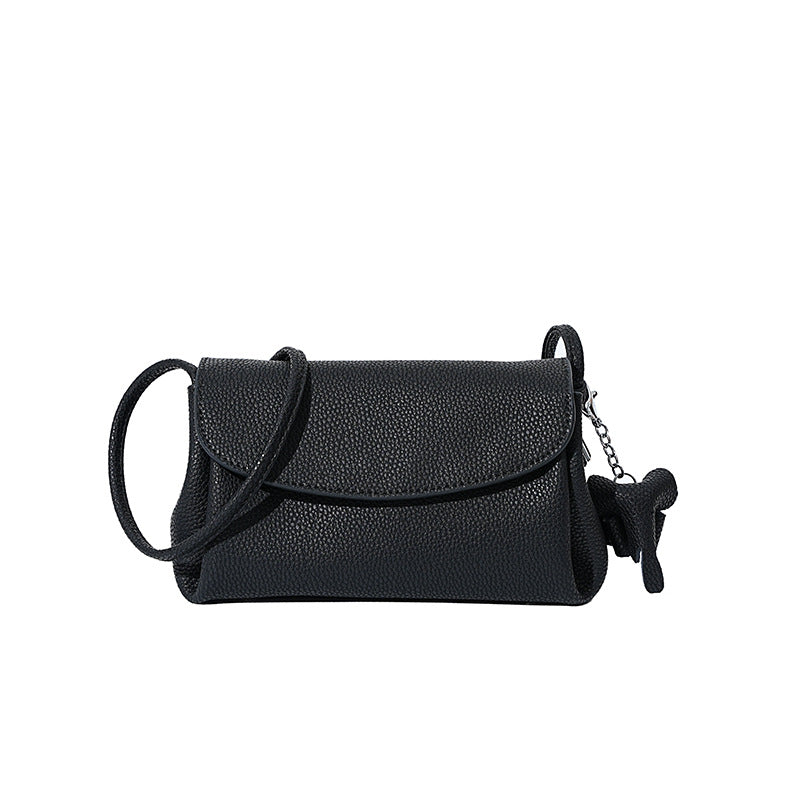 Minimalist Small Square Leather Bag, Phone Crossbody Shoulder Purse, Premium Versatile Fashion Handbag for Women