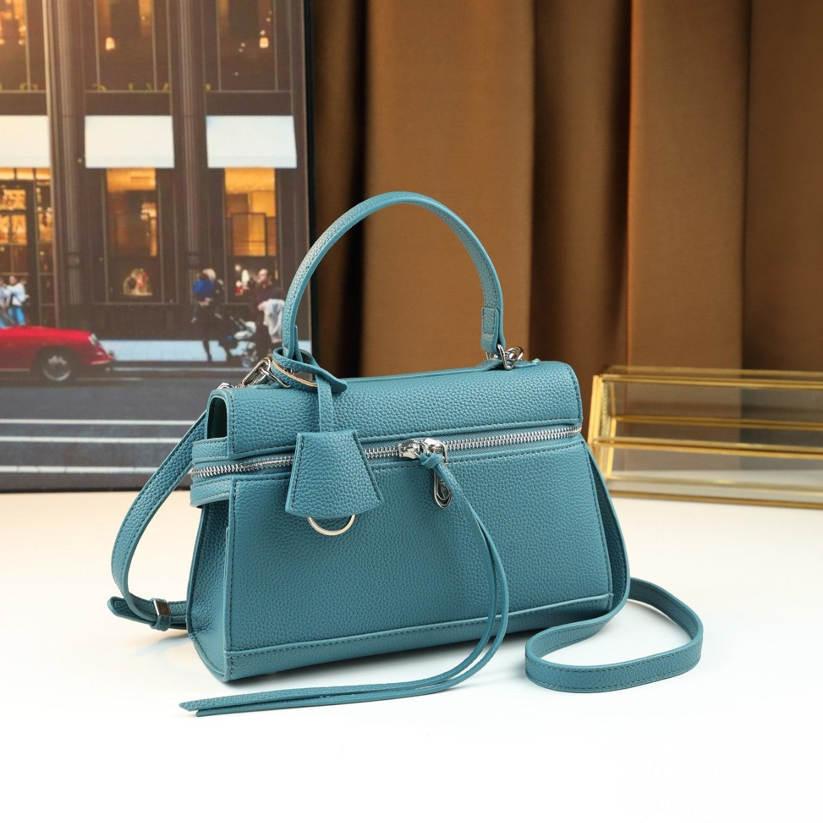 Light Luxury Mini Square Bag for Women Niche Shoulder Crossbody Handbag, Elegant Minimalist Purse with Premium Designer Appeal