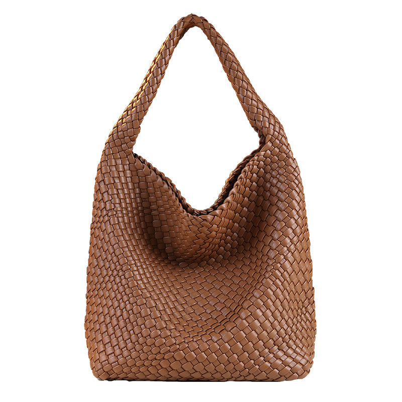 Handwoven Tote Bag for Women with Detachable Sub-Bag, Large Capacity Shoulder Underarm Handbag with Premium Trendy Design