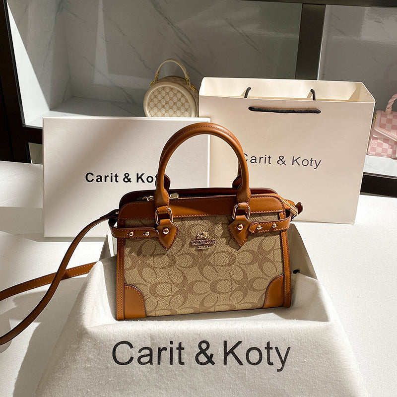 New Arrival Vintage-Inspired Birkin-Style Tote Bag for Women, Large Capacity Printed Commuter Handbag with Premium Light Luxury Design, Ideal Everyday Purse for Mom
