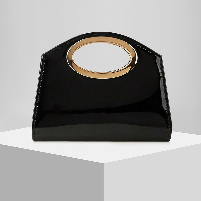 Glossy Evening Clutch for Women, New Formal Banquet Gown Bag with Chain Strap, Elegant Wedding Party Handbag for Ladies