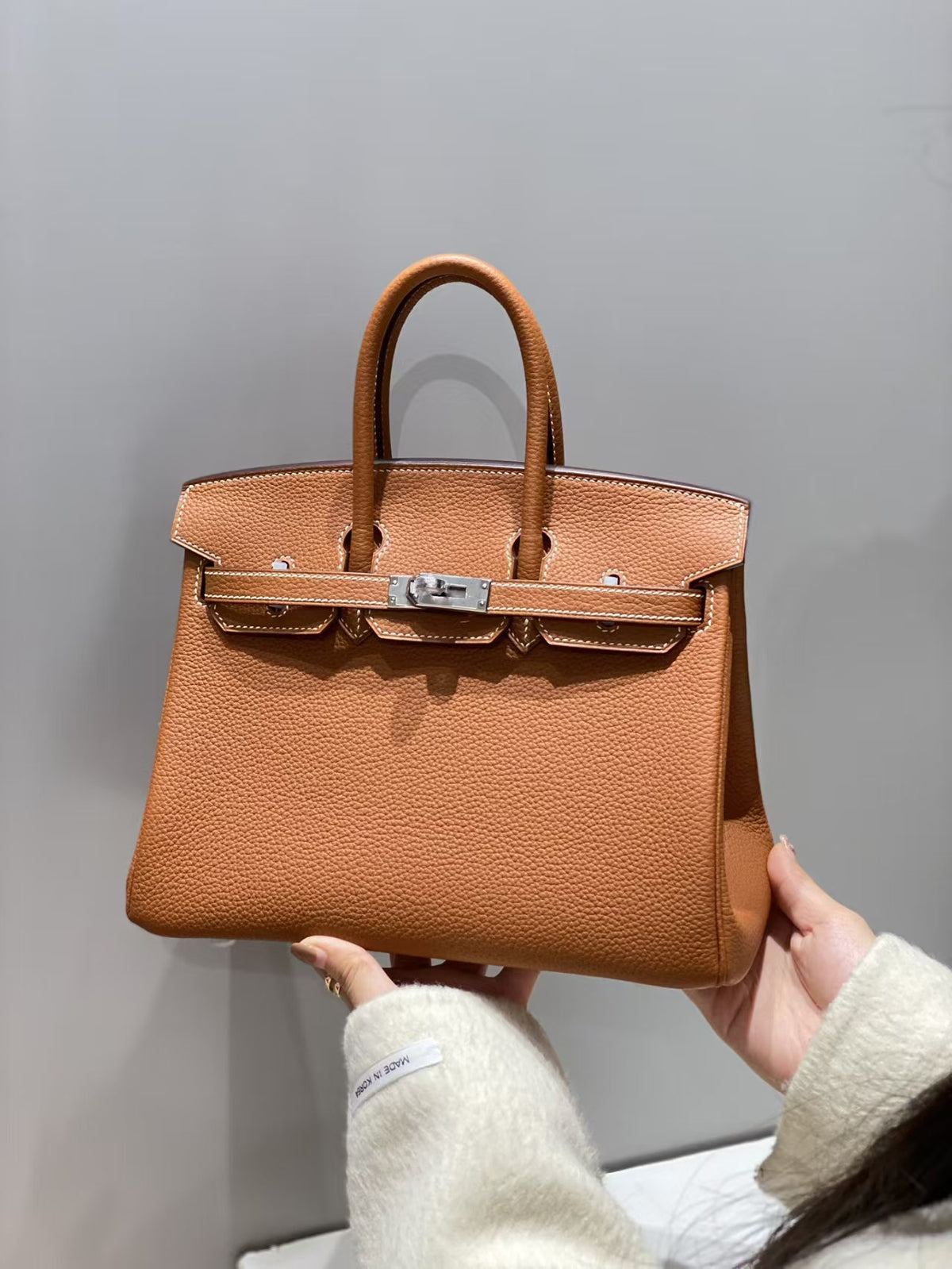 Genuine Togo Pebbled Leather Birkin-Kelly Style Bag for Women, New Large Capacity Classic Shoulder Crossbody Top Handle Purse, Premium Handbag for Ladies