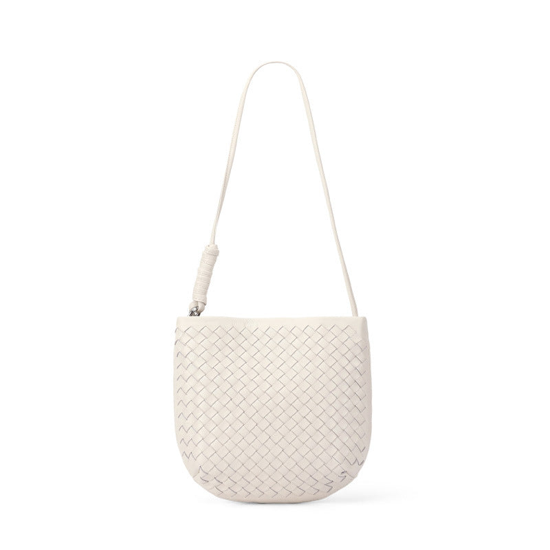Handwoven Phone Bag for Women Elegant Shoulder Crossbody Purse, Premium Versatile Small Bag with Artisan Woven Texture
