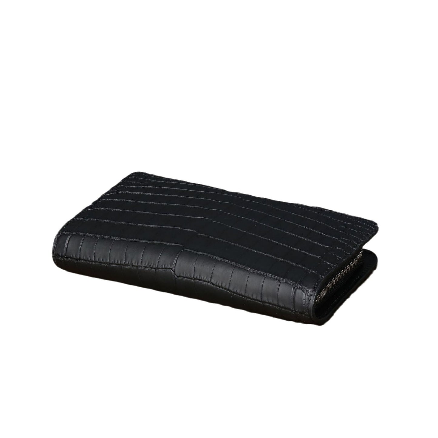 New Arrival Matte Croc-Effect Men's Clutch Wallet, A Multi-Card Handheld Business Bag with Wrist Strap & High-End Sophisticated Design