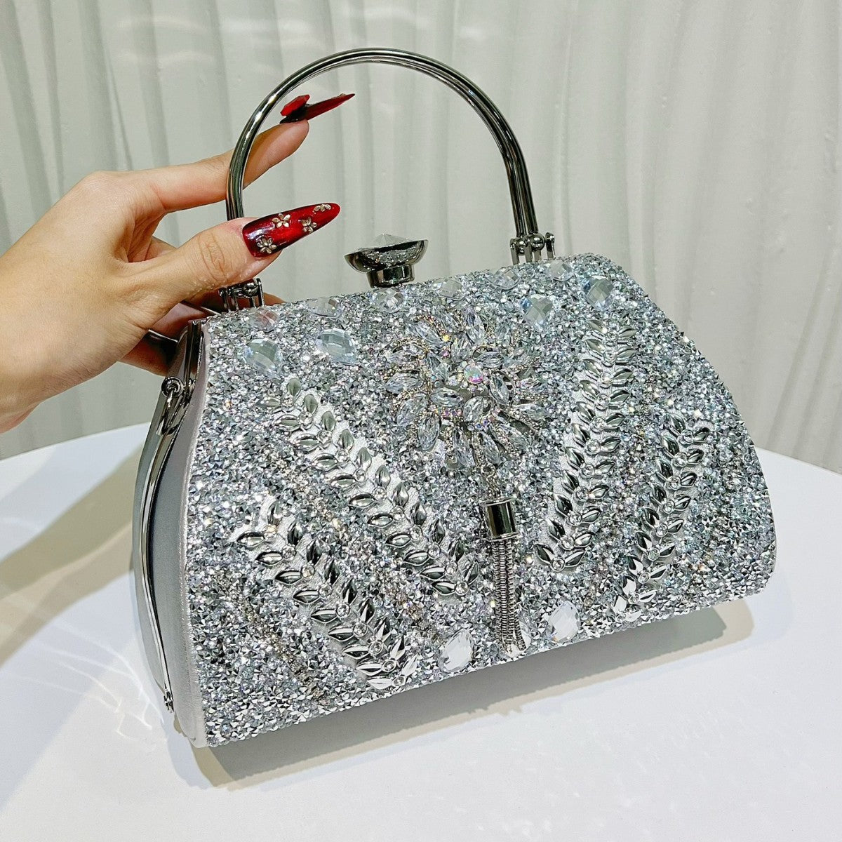 Genuine Leather Plaid Shell Handbag for Women, New Versatile Large Capacity Top Handle Shoulder Crossbody Purse, Trendy Bag for Ladies
