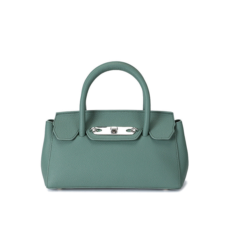 Chic Genuine Leather Birkin & Kelly-Inspired Tote Bag for Women, Trendy Cowhide Top-Handle Crossbody Shoulder Handbag with Fashionable Everyday Design