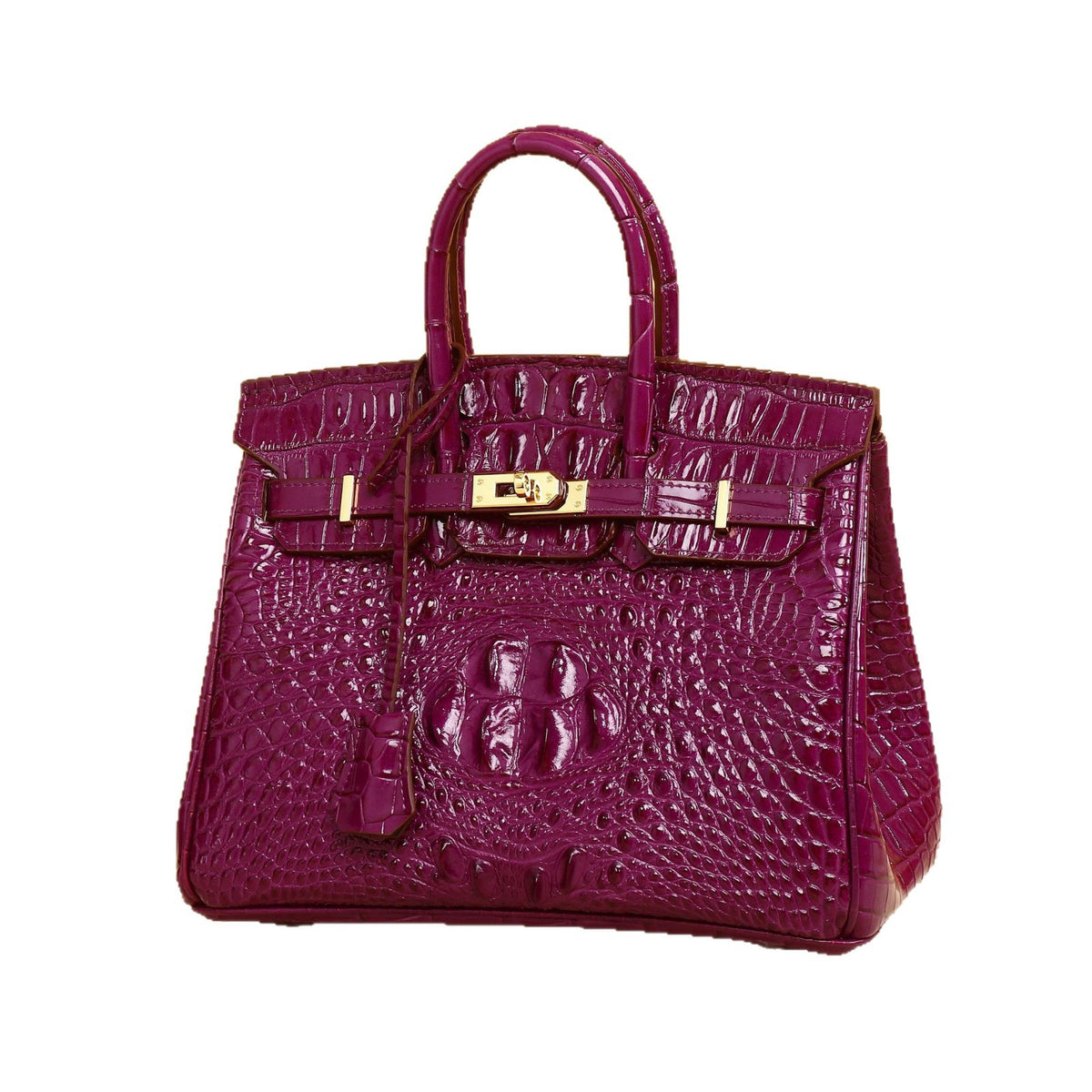 Chic Croc-Embossed Birkin-Inspired Tote Bag for Women, Everyday Versatile Top-Handle Handbag with Fashionable Design, Perfect Casual Purse for Daily Style
