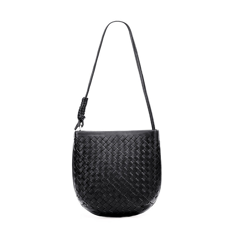 Handwoven Phone Bag for Women Elegant Shoulder Crossbody Purse, Premium Versatile Small Bag with Artisan Woven Texture