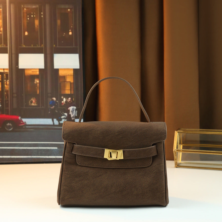 New Arrival Matte Academic Style Birkin-Inspired Tote Bag for Women, Premium Unique Design Top-Handle Crossbody Shoulder Handbag with Sophisticated Feel, Versatile Everyday Purse