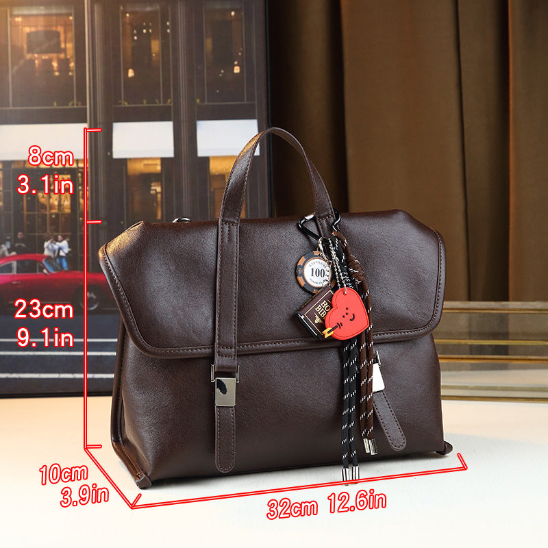 Vintage Campus 2-in-1 Tote Backpack for Women Large Capacity Shoulder Crossbody Handbag, Premium Versatile Bag for Commute & Everyday Style