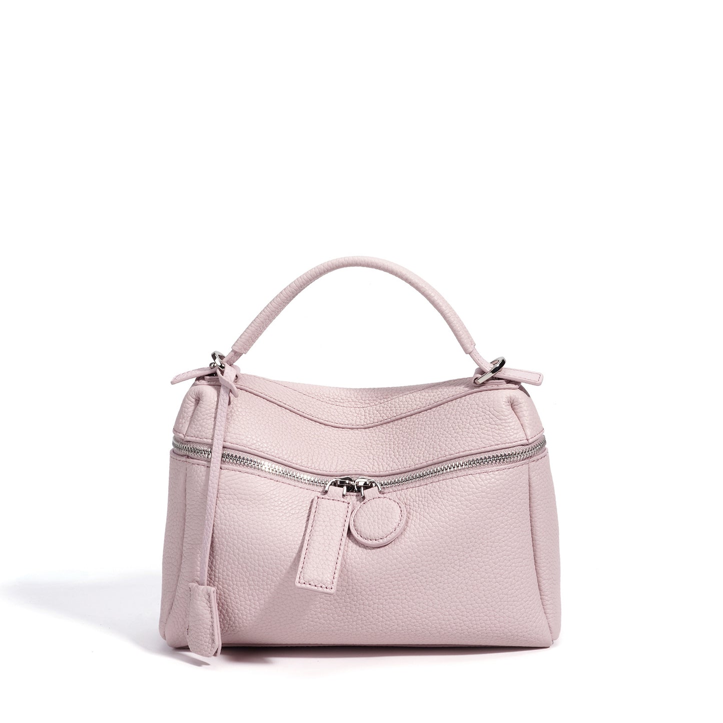 New Candy Color Pebbled Leather Bag, Niche Korean Design Shoulder Crossbody Top Handle Purse, Casual Handbag for Women