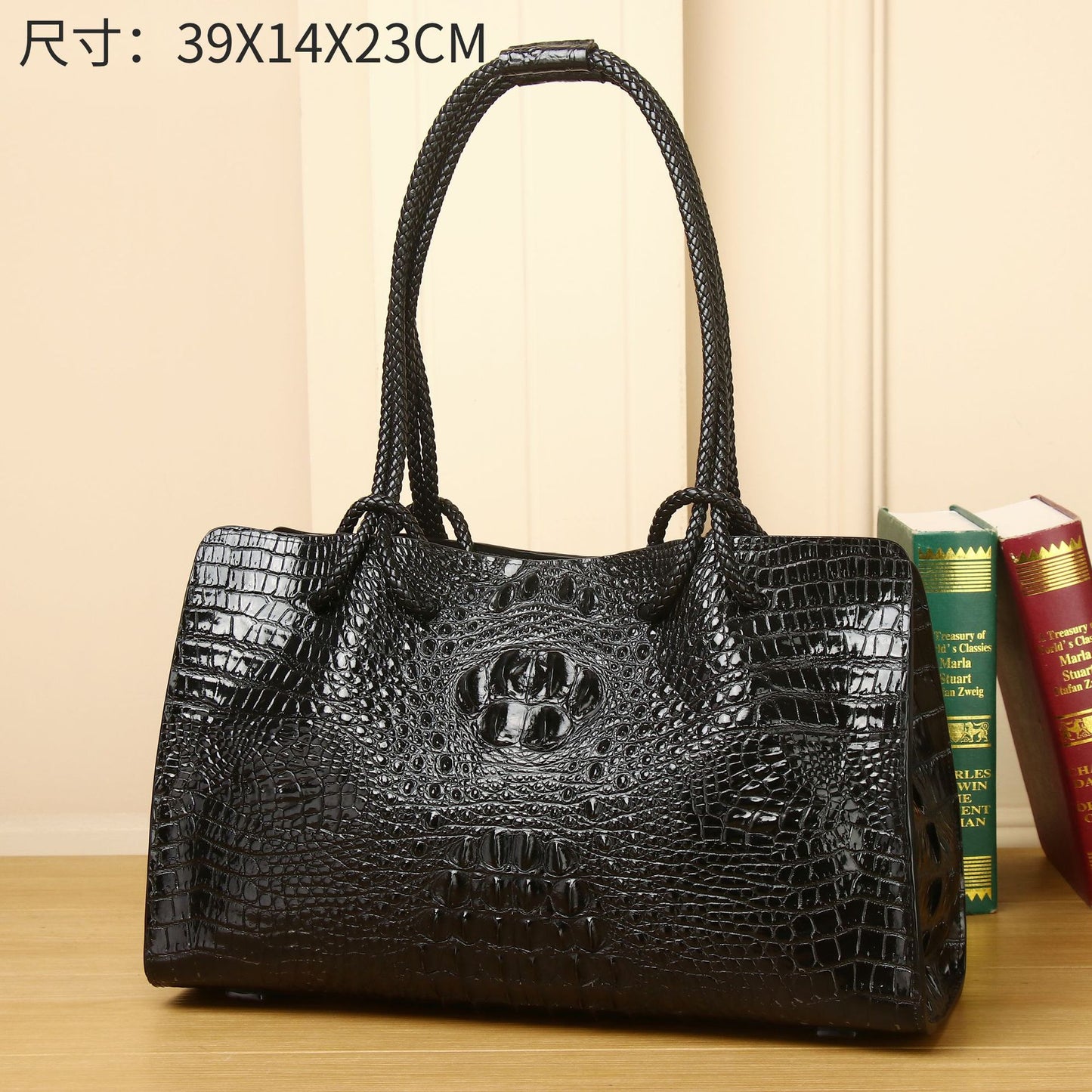 New Arrival Croc-Effect Large Capacity Tote Bag for Women, A Versatile Shoulder Crossbody Handbag with Fashionable Design, Perfect Everyday Purse