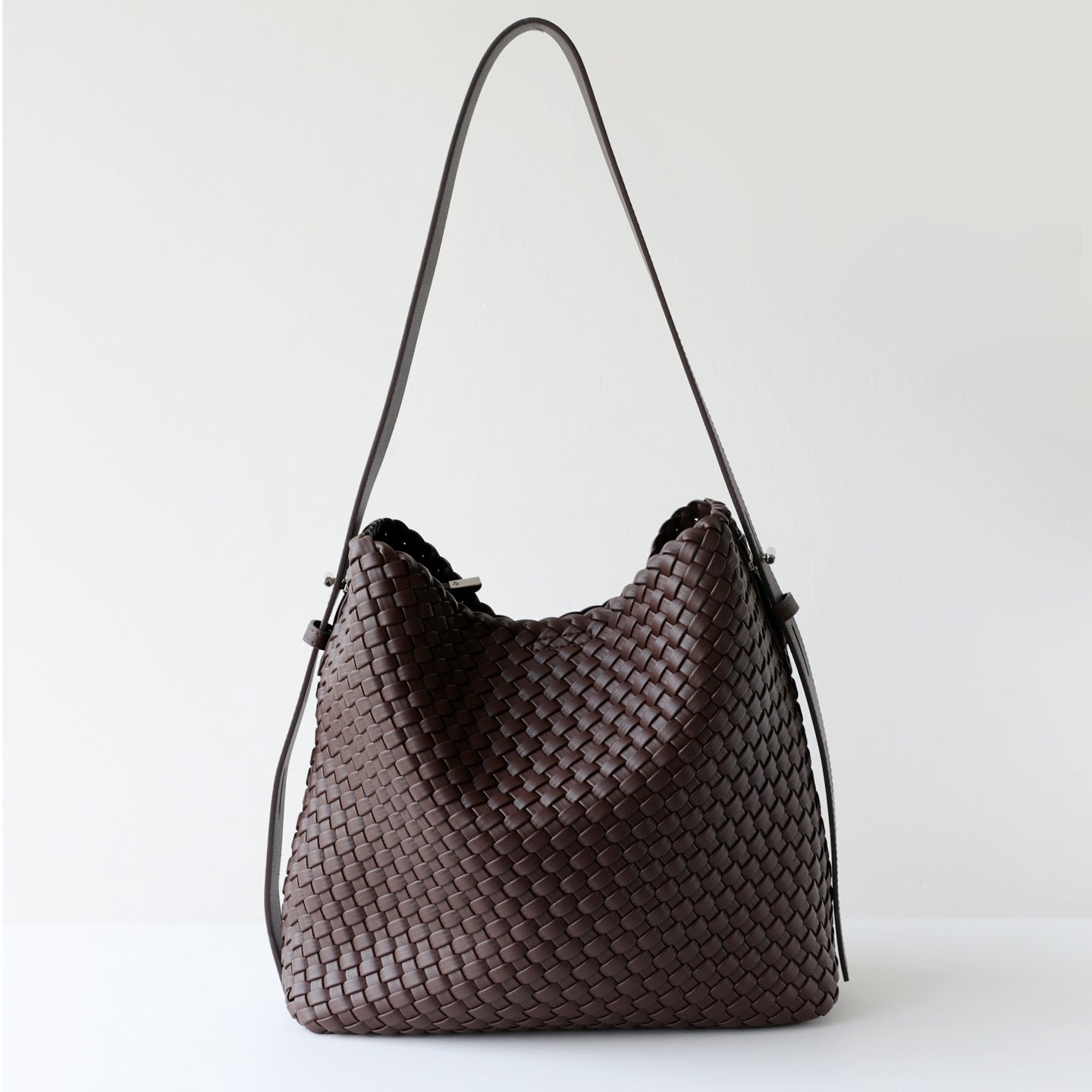 Handwoven Bucket Bag Set for Women Large Capacity Shoulder Underarm Handbag, Versatile Commuter Purse with Detachable Sub-Bag