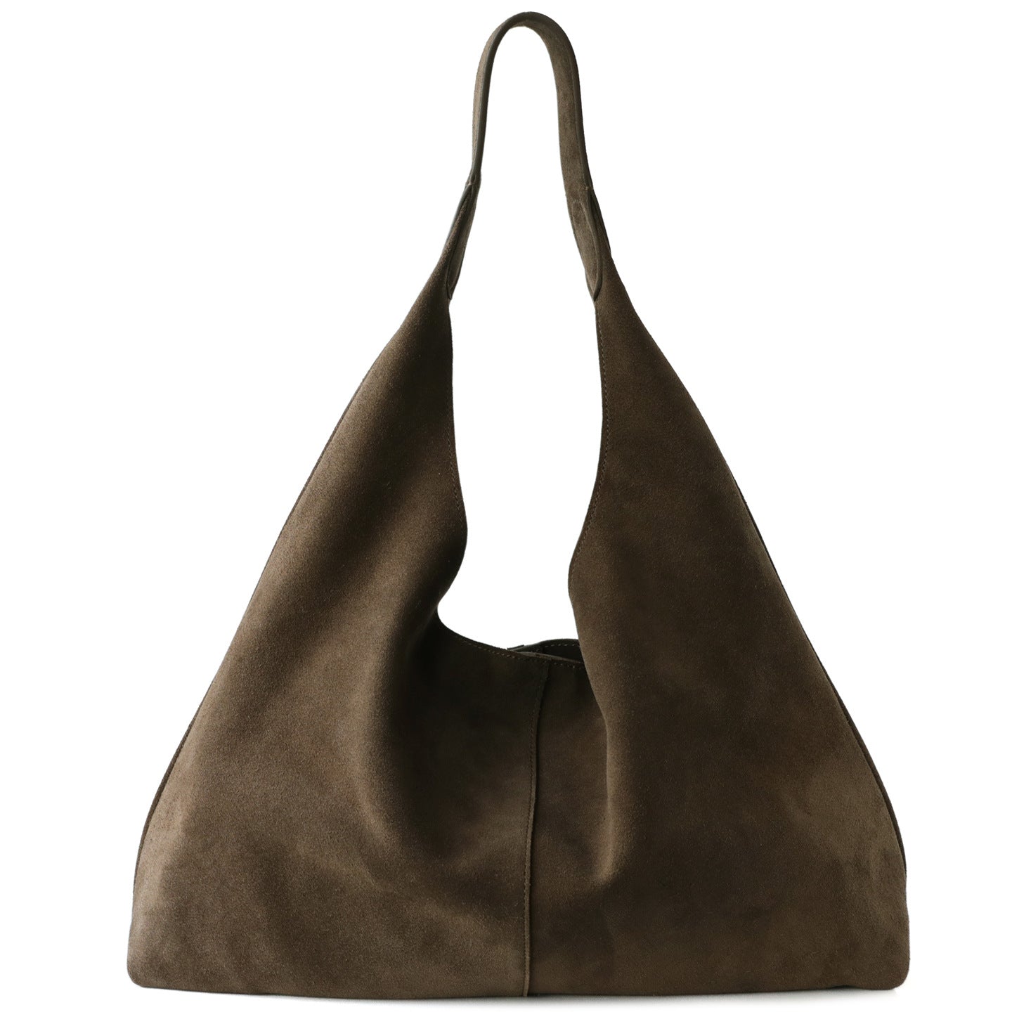 Suede and Top Layer Cowhide Tote Bag for Women Large Capacity Commuter Shoulder Handbag, Minimalist Relaxed Purse with Premium Texture