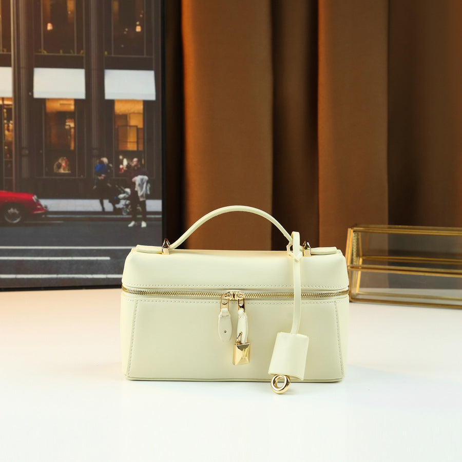 Solid Color Lunch Box Pillow Bag for Women Shoulder Crossbody Handbag, Minimalist High-Quality Purse with Versatile Everyday Style