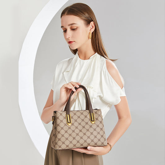 Genuine Leather Large Capacity Shoulder Crossbody Bag for Women, New Fashionable Versatile Top Handle Handbag, Luxury Vintage Bucket Purse for Ladies