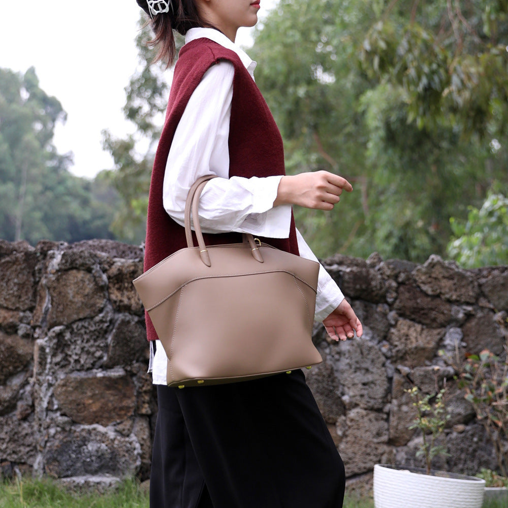 Wing Tote Bag for Women Premium Cowhide Large Capacity Commuter Shoulder Crossbody Handbag, Versatile Purse with Sculptural Design