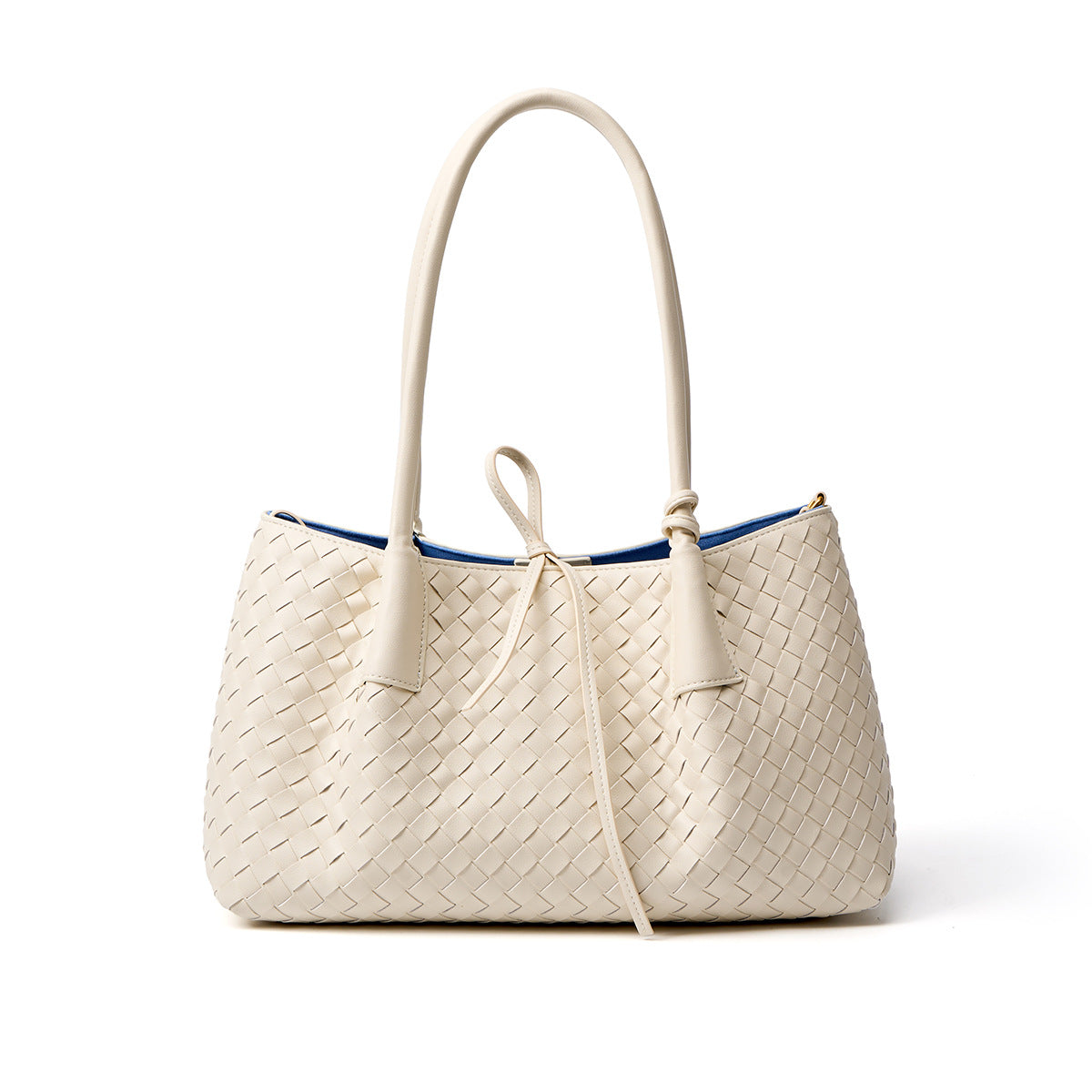 Genuine Cowhide Handwoven Underarm Shoulder Bag for Women, New Cross-Border Versatile Casual Top Handle Tote, Large Capacity Everyday Purse for Ladies