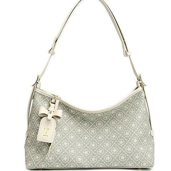 Genuine Leather Vintage Printed Tote Bag for Women, New Large Capacity Commute Shoulder Crossbody Handbag, Premium Fashionable Everyday Purse for Ladies