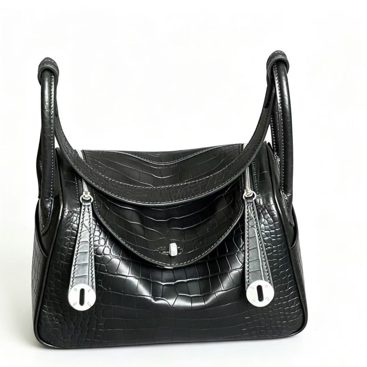 High-End Light Luxury Doctor Bag, Cowhide Handheld & Shoulder Bag