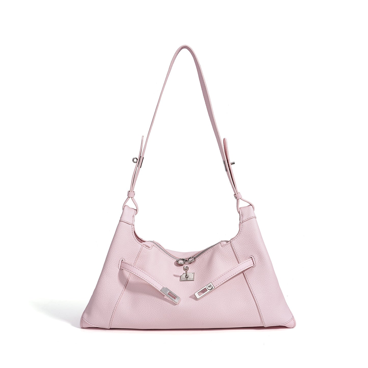 Summer Versatile Genuine Leather Underarm Bag, Premium Shoulder Crossbody Tote, Niche Korean Style Commute Handbag for Women