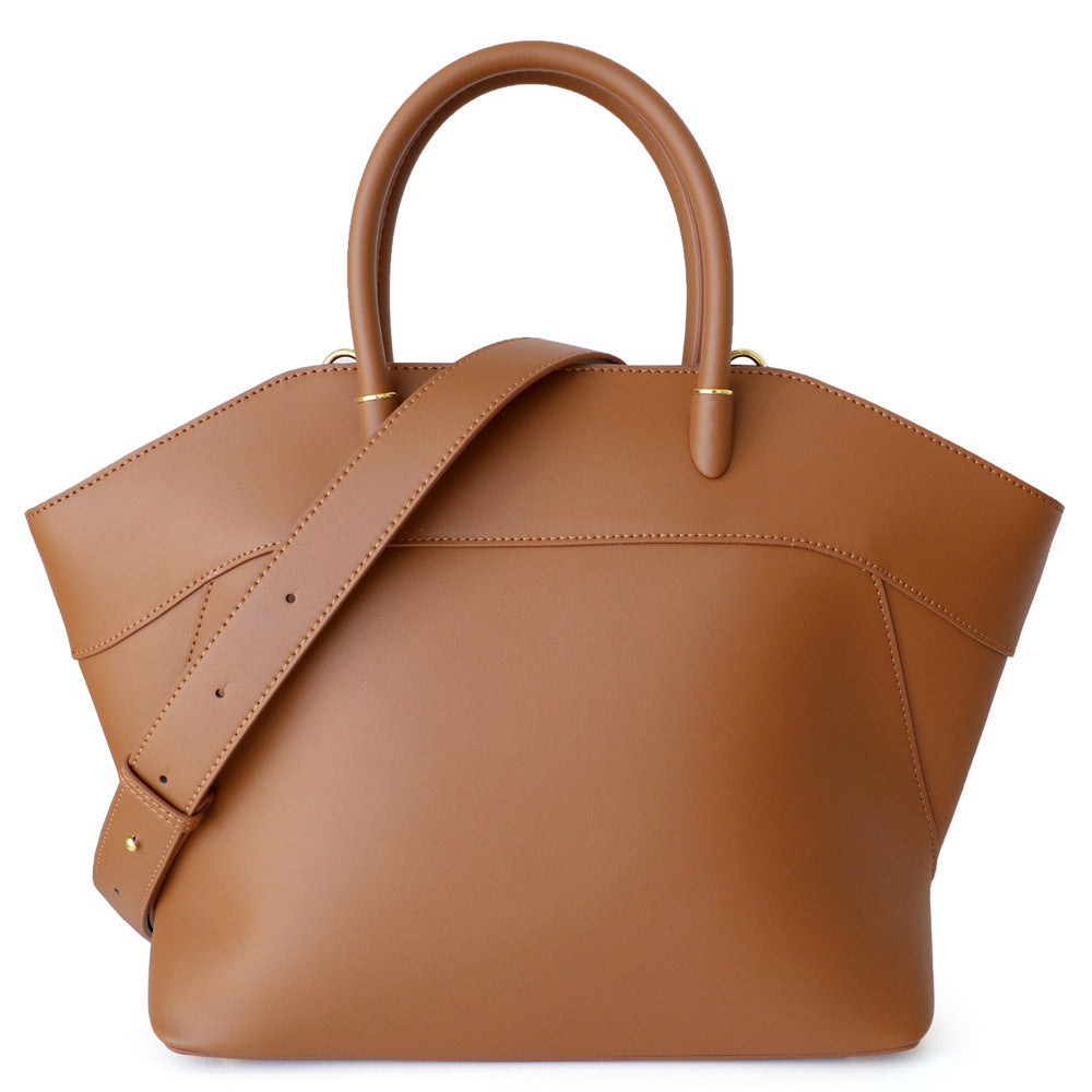 Wing Tote Bag for Women Premium Cowhide Large Capacity Commuter Shoulder Crossbody Handbag, Versatile Purse with Sculptural Design