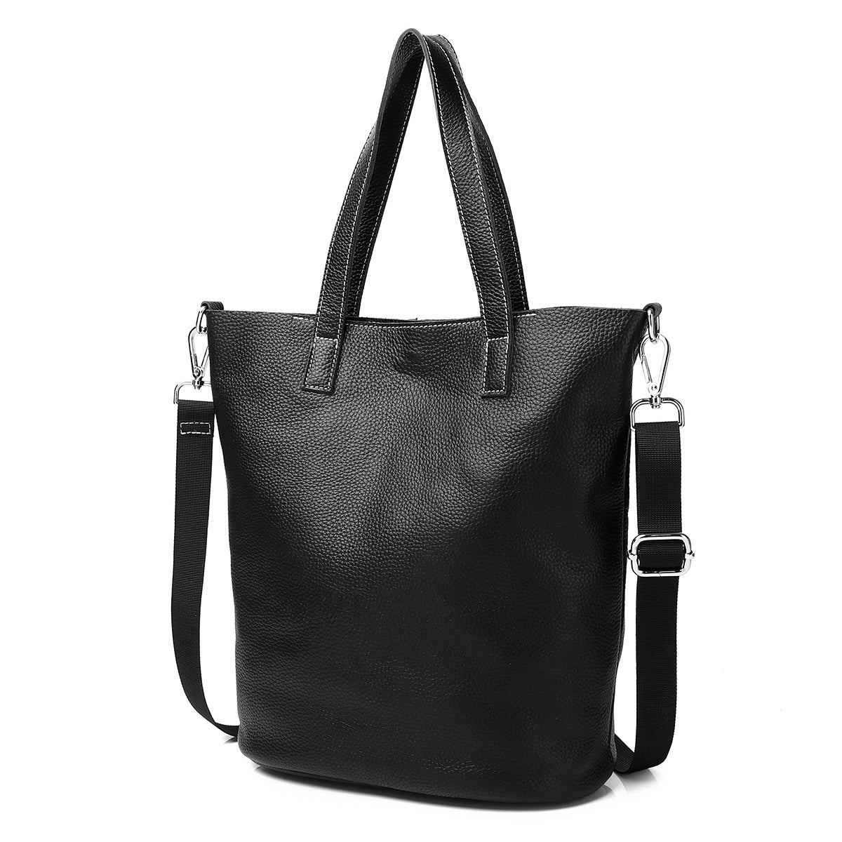 Premium Vintage Top-Layer Cowhide Leather Bucket Tote for Women | New Large-Capacity Cross-Body Shoulder Handbag with Top Handle | Spacious Retro Purse for Work, Errands & Travel | Versatile Everyday Carryall with Timeless Style & Effortless Function