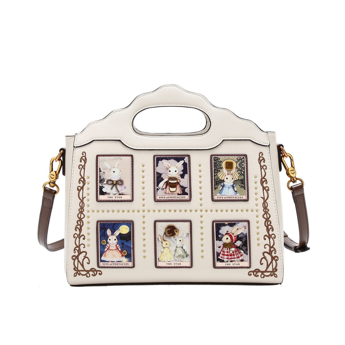 Chic Embroidered Birkin-Inspired Tote Bag for Women, Light Luxury Large Capacity Top-Handle Handbag with Premium Sophisticated Design, Perfect 2026 Everyday Purse