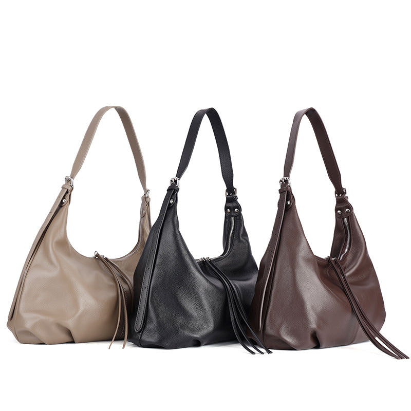 Trendy Tote Bag for Women Large Capacity Commuter Shoulder Underarm Handbag, Versatile Purse with Modern Everyday Style