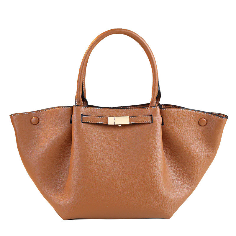 Wing Tote Bag for Women Minimalist Pleated Shoulder Underarm Handbag, Premium Fashion Purse with Elegant Draped Silhouette