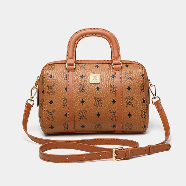 Genuine Leather Small Crossbody Bag for Women, New Fall Winter Vintage Minimalist Top Handle Purse, Versatile Work Handbag for Ladies