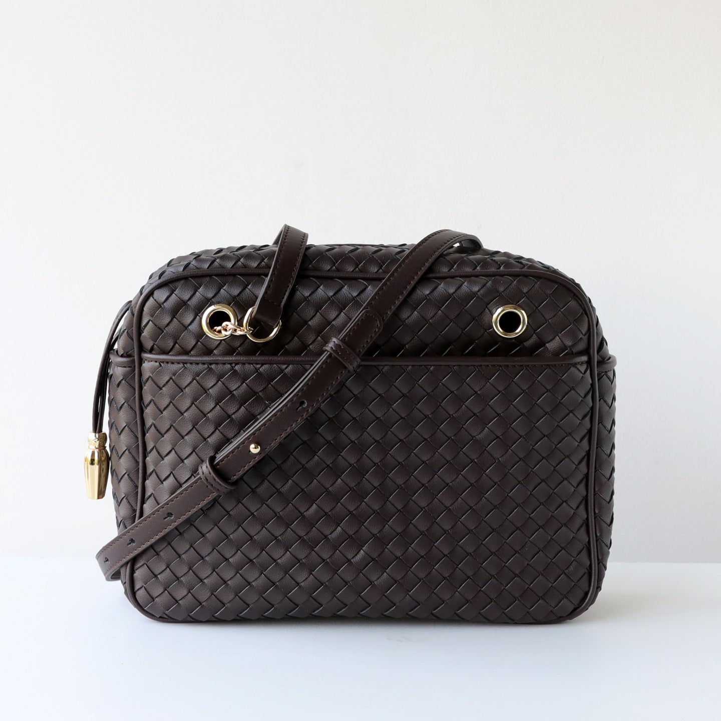 Handwoven Cowhide Underarm Bag for Women Commuter Shoulder Crossbody Handbag, Premium Versatile Purse with Artisan Woven Texture